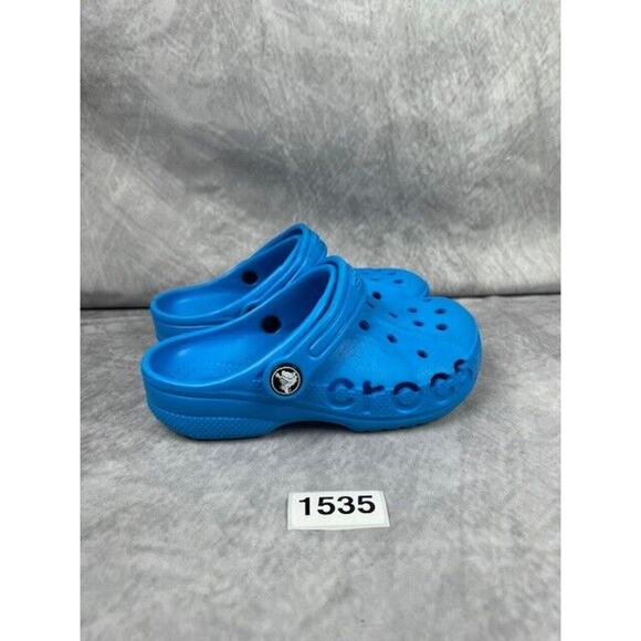 NEW Girl's Boy's Kids Crocs Baya Clog k (205483-456) Blue Size C12 - Picture 3 of 5
